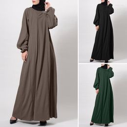 Casual jurken vrouwen abaya islamitische losse kaaftan jurk kleding mode moslimjurk lange kaftan maxi abayas voor gewaad