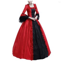 Casual jurken vrouwen formele gotische jurk retro bloemenprint avondfeest kostuums prinses Victoriaanse elegante baljurken vestido gewaad