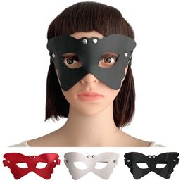 Themakostuum Masker Lederen bondagebeperkingen Kleding Flirt Seksspellen DBSM-beperkingen Apparaat Romantische spellen voor koppels Seksspeeltje met thema