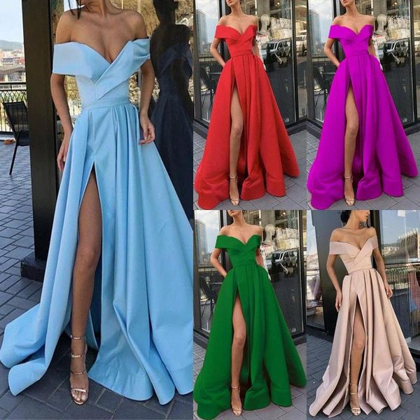 Robes décontractées Robe pour femmes 2024 Été Col V profond Graduation Fête pour les mariages Nuit Bal Soirée Gala Luxe