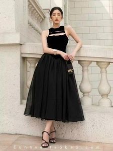 Casual jurken damesjurk zwart feest voor lente en zomer 2024