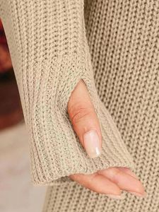 Casual jurken Women S Long Sleeve Turtleneck Jumpers Sweaters Soft Knit pullover Fall Winter Sweater Korte jurk