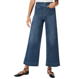 Casual jurken dames solide kleur mode jeans met zakken pantalones de mujer tiro alto