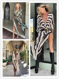 Robes décontractées Fashion Fashion Street Suncred Cardigan en mousseline de soie