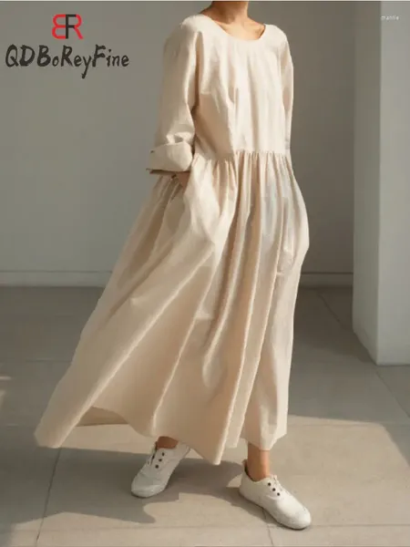 Robes décontractées Robe d'été féminine 2024 en manches longues surdimension