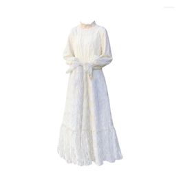 Robes décontractées tempérament féminin français premier amour département de la forêt robes blanches bas et peluche fée robe de repos 2023 mode