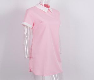 Casual jurken dames zomer zomerse mouw avondfeest shirt jurk mini4153169