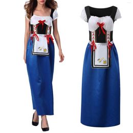 Robes Décontractées Femmes Vêtements Vintage Oktoberfest Funny Clothes Strappy Bow Robe Longue