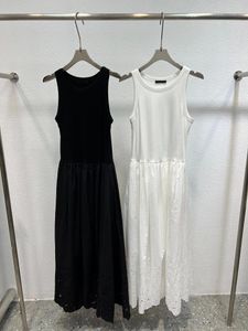 Casual jurken vrouwen witte jurk mode zwart lange zoete baljurk katoenen gewaad