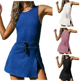 Robes décontractées robe de tennis rober pour femmes construite en shorts ouverts sans combinaison sans athlétisme