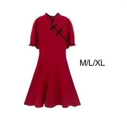 Casual jurken dames kieljurk qipao comfortabel elegant ademend knielengte voor bruiloft dagelijks gebruik dating vakantie jubileum