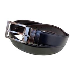 Moda casual Cinturones de lujo formales Primera capa de cuero de vaca boutique pin corte cinturón de negocios Gran oro hebilla de plata Aguja Bu977638648072