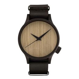 Montre en bois décontractée pour hommes et femmes, montre-bracelet de luxe en bambou pour hommes d'affaires, à Quartz, Clock252G