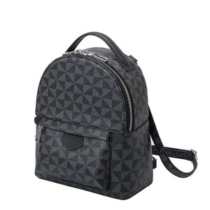 Sac à dos décontracté en cuir pour femmes, sac d'école de luxe pour filles, sac à bandoulière de loisirs à fermeture éclair, petits cartables pour femmes