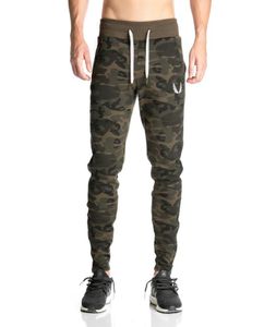 Bottons de survêtement ajustés décontractés Pantalons de gym de camouflage pour hommes Joggers sportifs élastiques pantalons de spiro