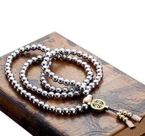 Casual Gift Outdoor Accessories Gebed Bracelet draagbare roestvrijstalen Boeddha kralen ketting mode zelfverdediging Arts Y27165125