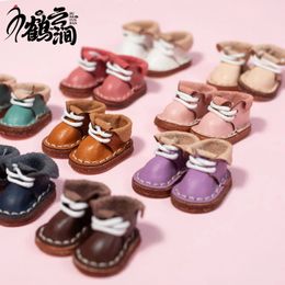 Chaussures de poupée en cuir de vache faites à la main, décontractées, mignonnes Ob11, 1/12 BJD, Obitsu11 GSC 240301