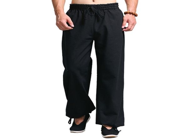 Pantalon de harem décontracté Men Pantalon Jogger chinois traditionnel harajuku kung fu tang costume tai chi