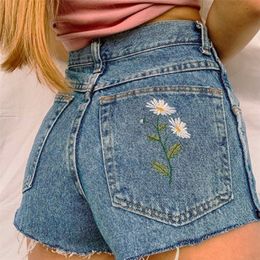 Casual High Taille Straight Jeans Shorts Summer Pockets Loose Female Blue Denim Shorts Ladies High Street Bottoms Women 210702