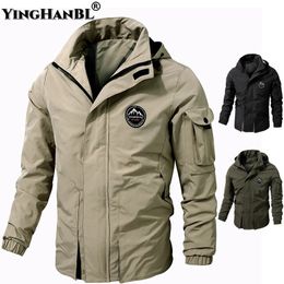 Vestes décontractées pour hommes Techwear coupe-vent noir vert militaire bombardier Cargo printemps automne vêtements surdimensionnés 6XL 7XL 8XL 240108