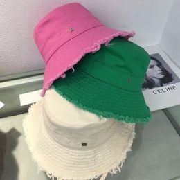 Casual Le Bob Designer Bucket Bucket For Womens Vintage Cap effiloté Summer Outdoor Fashionable Protection solaire chapeaux Sunlight Accessoires MZ02 B4