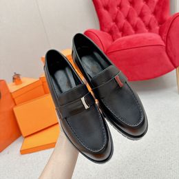 Chaussures en cuir pour femme Superbe en cuir authentique avec doublure en cuir de chèvre et semelles en caoutchouc 35-41 Fuzz minimaliste Loisure polyvalente 001