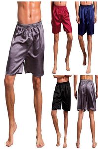 Mentille décontractée pour hommes en satin Pijama Shorts Summer Sleeping Boxer Underwear Pyjama Sexy Nightwear Underpants Pyjama Homme1291016