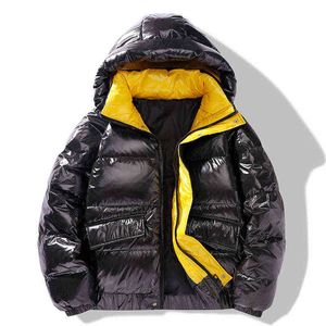 Casual lâche qualité hiver hommes chaud blanc canard doudoune épaissir manteau à capuche hommes veste d'hiver hommes vêtements d'extérieur haut vêtements T220802
