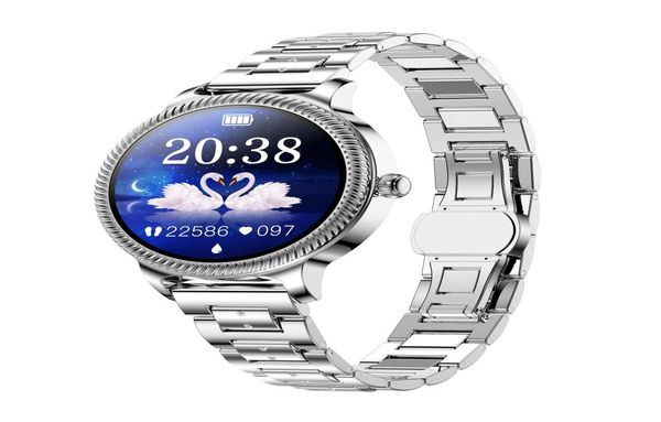 Casual Luxury Watch Romantic Smart Watches Women Fashion Bluetooth Bracelet Bracelet Bracets Cart Sart Huper Hording Fitness Waterpro1181266