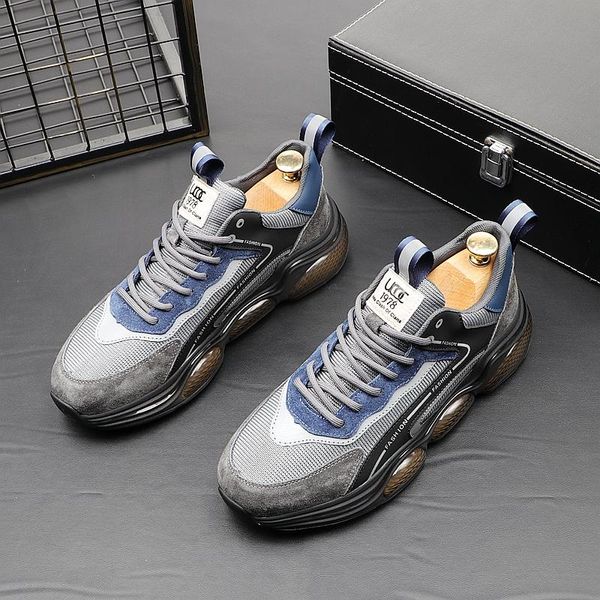 Sneakers mâles décontractés Air Cushion Jogging Sport Automne Comfort Running Trainers Platform Chaussures pour hommes Tenis masculi AF