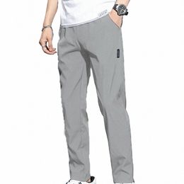 Casual Man Summer Ice Cool Pantalon Baggy Stretch Active Track Joggers Poches Gym Sports Pantalons d'entraînement Pantalons de survêtement pour hommes Vêtements m0MN #