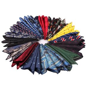 Casual mannen pochet squy hanky voor mannen plaid heren zakdoek handdoeken voor bruiloftsfeestje cadeau 23 cm x 23 cm