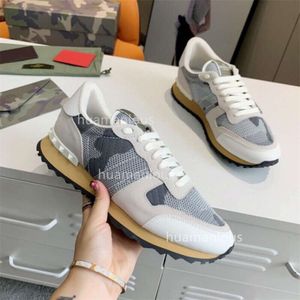 Casual Men's Valenstino v Rivet Shoes Trainer Up Summer Designer Low Sneakers Top Small White Fashion Canvas VT Sports Lace GGSU