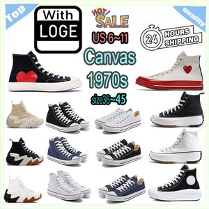 Men casuales zapatos para mujeres zapatillas estrellas clásicas Chuck 70 Chucks 1970 1970s Big Taylor All Sneaker Platform Stras Shoe Shoe Nombre para hombres Size36-44