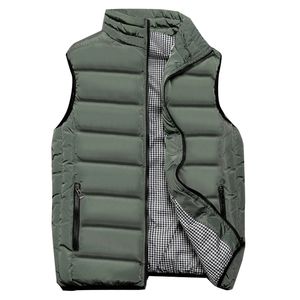 Casual Hommes Veste Sans Manches Gilet Printemps Automne Chaud Gilets Mode Manteaux Épais Hommes Gilet Hommes Gilet Plus La Taille Gilet 5XL 211104