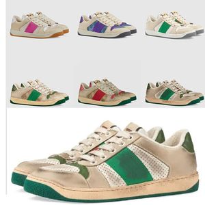 Chaussures pour hommes décontractées Dirty Outdoor Sneaker Trainer Femmes Designer Shoe Calfskin Sneakers Top Top Touvas Chauderies avec Box35-45 5 S