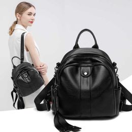 Mini sac à dos décontracté pour les femmes en Corée du Sud minimaliste 2024 Sac de commulation d'étudiant d'été