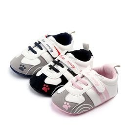 Casual nouveau-né bébé premier marcheur PU cuir infantile filles berceau chaussures mignon semelle souple Prewalker bambin garçons baskets chaussures de marche