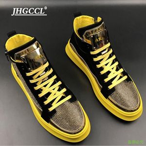 Casual Outdoor Men's New Zipper Fashion High-Top Shoes Man Slip-On Boots Mens Driving Party Farts A4 803 851