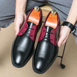 Casual Oxford Retro Krokodillenleer Formele 2023 Herfst Herenschoenen voor Heren Kantoor Sociale Derby Schoen