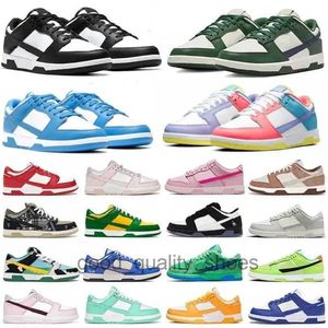 Casual panda schoenen heren designer sneakers triple roze Sneakers Lows Panda Wit Zwart Grijs Fog Triple Pink UNC Rose Whisper Gold Blue Framboos Aardbei Perzik