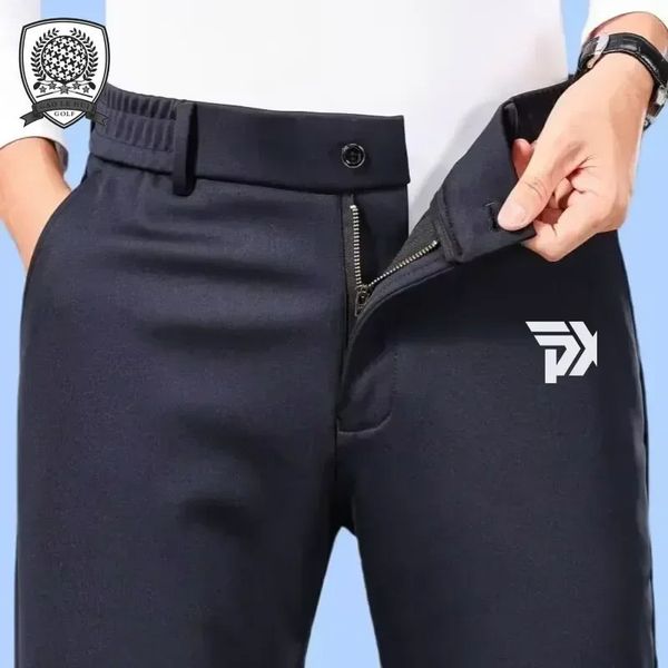 Pantalons décontractés pantalons de Golf hommes Golf élastique pantalons de Sport Golf épais droit hommes automne et hiver Sport Type tissu Type 240119