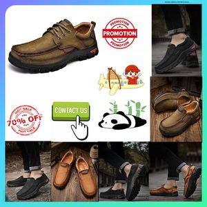 Casual platform plat luxe designer leren schoenen leren oversized loafers voor heren Antislip slijtvaste trainingssneakers