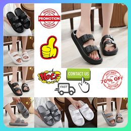 Gratis verzending Casual Platform Slides Slippers Nieuwe Kussen Slippers Sandalen voor Vrouwen Mannen Gesp Verstelbare EVA Dikke Zolen Zomer Strand Sandalen