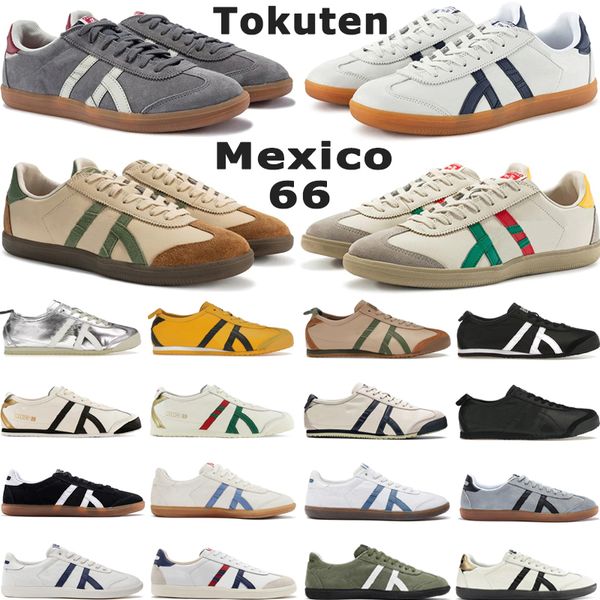 Chaussures de course décontractées Tiger Mexico 66 Tokuten Fond plat Triple Noir Bouleau Blanc Airy Vert Kill Bill Birch Argent Femmes Baskets de sport taille 4-11