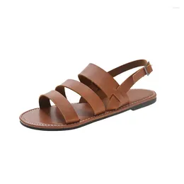 Sandales décontractées chaussures plats confortables légers pantoufles d'été féminines en mer