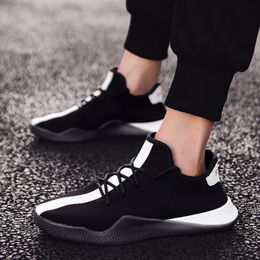 Casual Shoe Flat Sneaker Black knit Sneakers With Laces Factory Direct Size 39-44 Gift chaussures pour femmes
