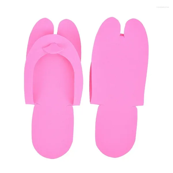 Chaussures décontractées 12 paires Pantoufles en mousse jetable Voyage portable Eva Flip Flop Pedicure Beach pour El Salon Cong Sandales