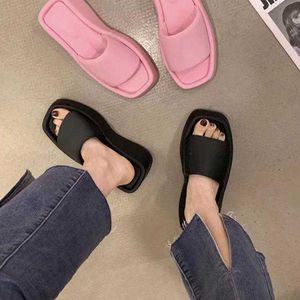 Chaussures décontractées pour femmes, Muffin en soie avec semelle épaisse et sandales à plateforme surélevée, à porter à l'extérieur, nouvelle collection été 2022