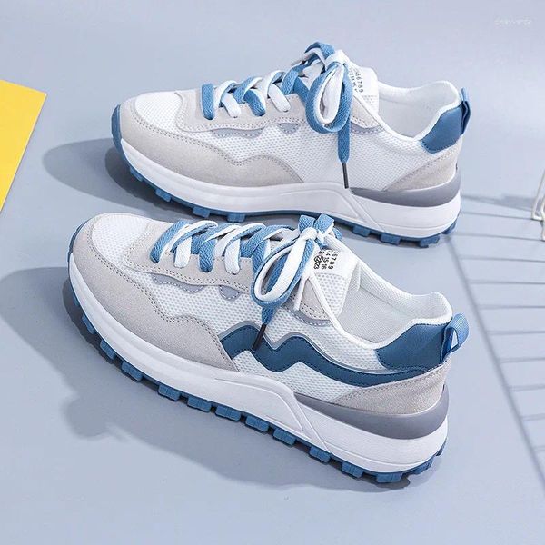 Chaussures décontractées 2024 Automne pour femmes coréennes de course à pied de course à la course Red Sneakers